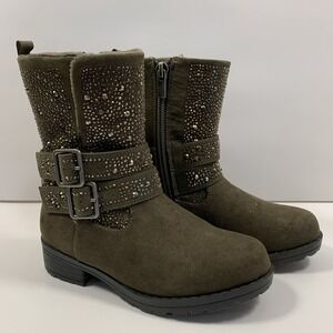 NEW Girls 11 Stuart Weitzman Lyna Fleece Rhinestone Fall Winter Boots